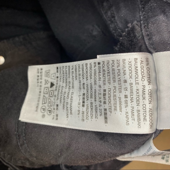 Levi’s 711 Skinny size 27 denim jeans in faded black - Picture 7 of 7